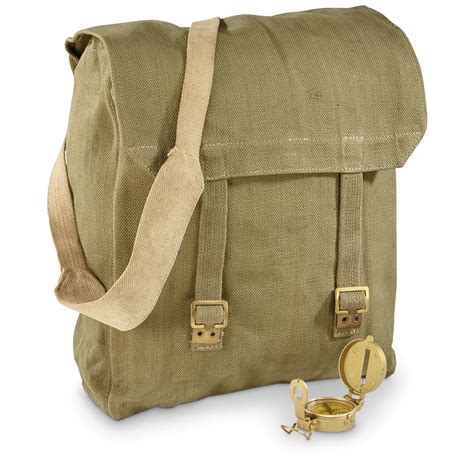 military surplus canvas bags.